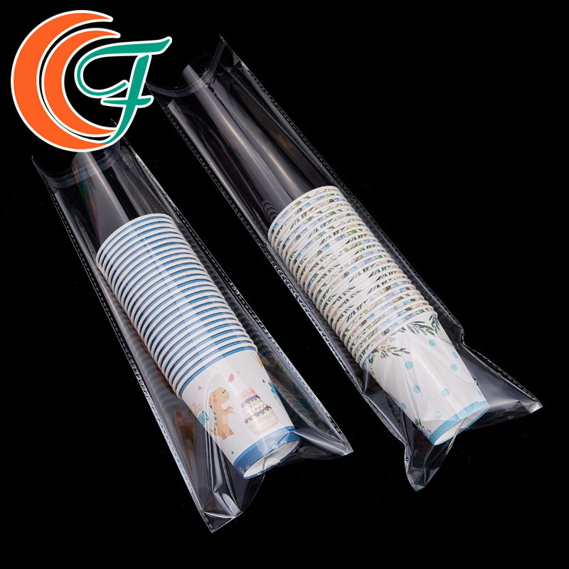 Cup Packing Long Plastic Bags Clear Transparent OPP Self Adhesive Plastic Poly Bag