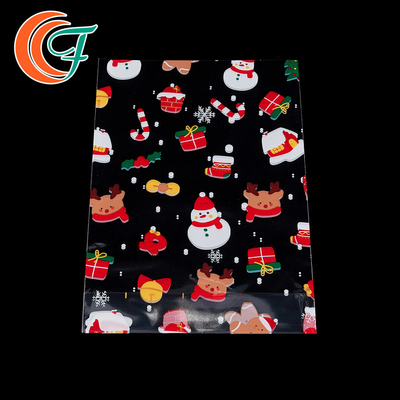 Christmas Gift Torba do pakowania OPP Samoprzylepna uszczelka Elastyczna